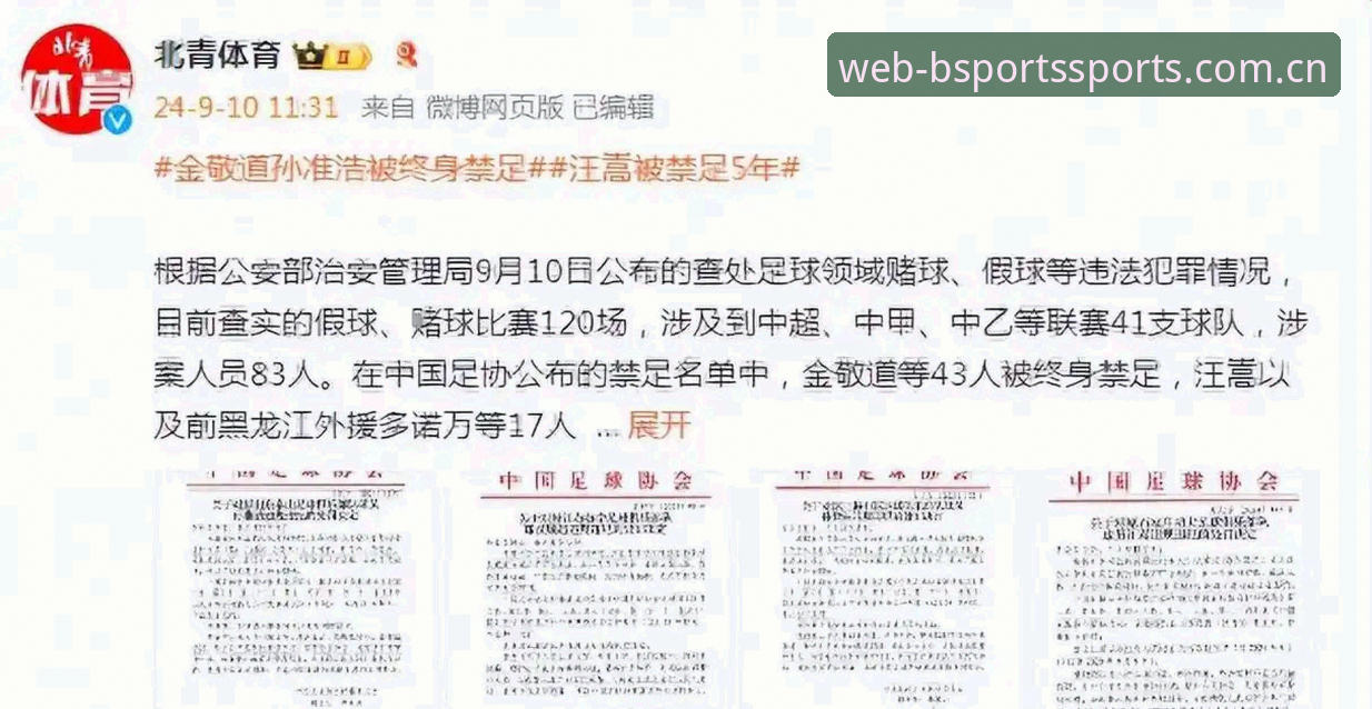 足协禁足名单深度解读：17人终身禁赛 vs 48人行业禁令，中国足球反腐风暴持续升级